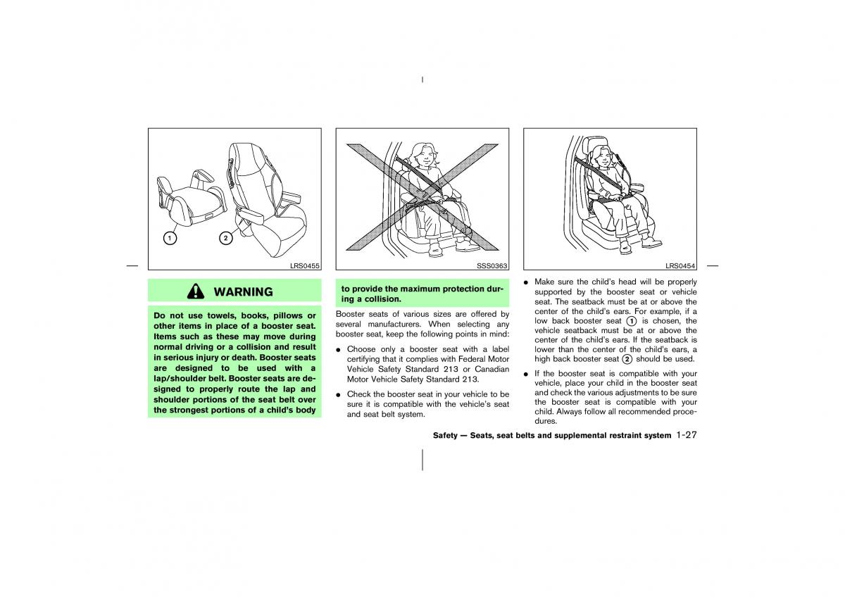 Nissan 350Z Fairlady Z owners manual / page 44