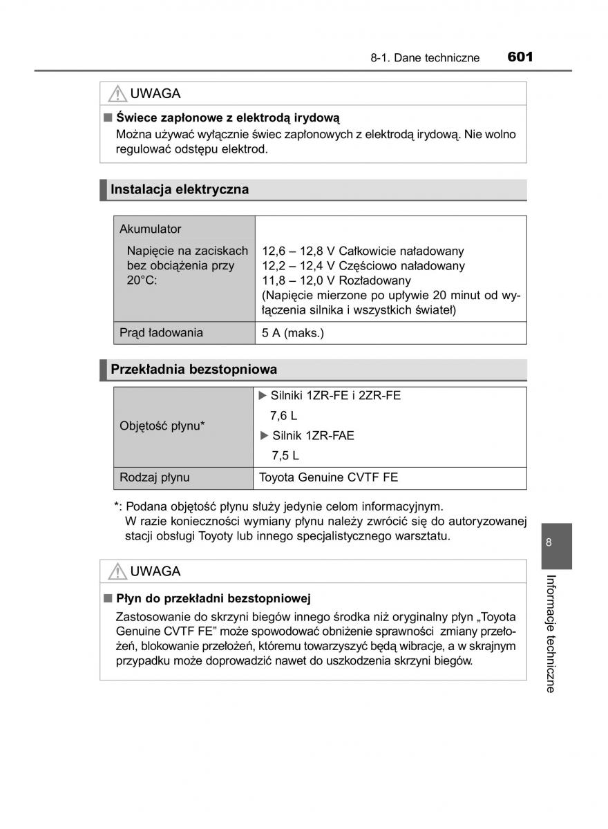 manual  Toyota Corolla XI 11 E160 instrukcja / page 601