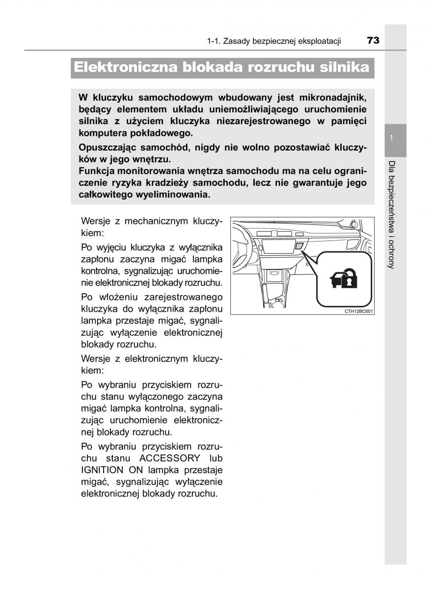 manual  Toyota Corolla XI 11 E160 instrukcja / page 73