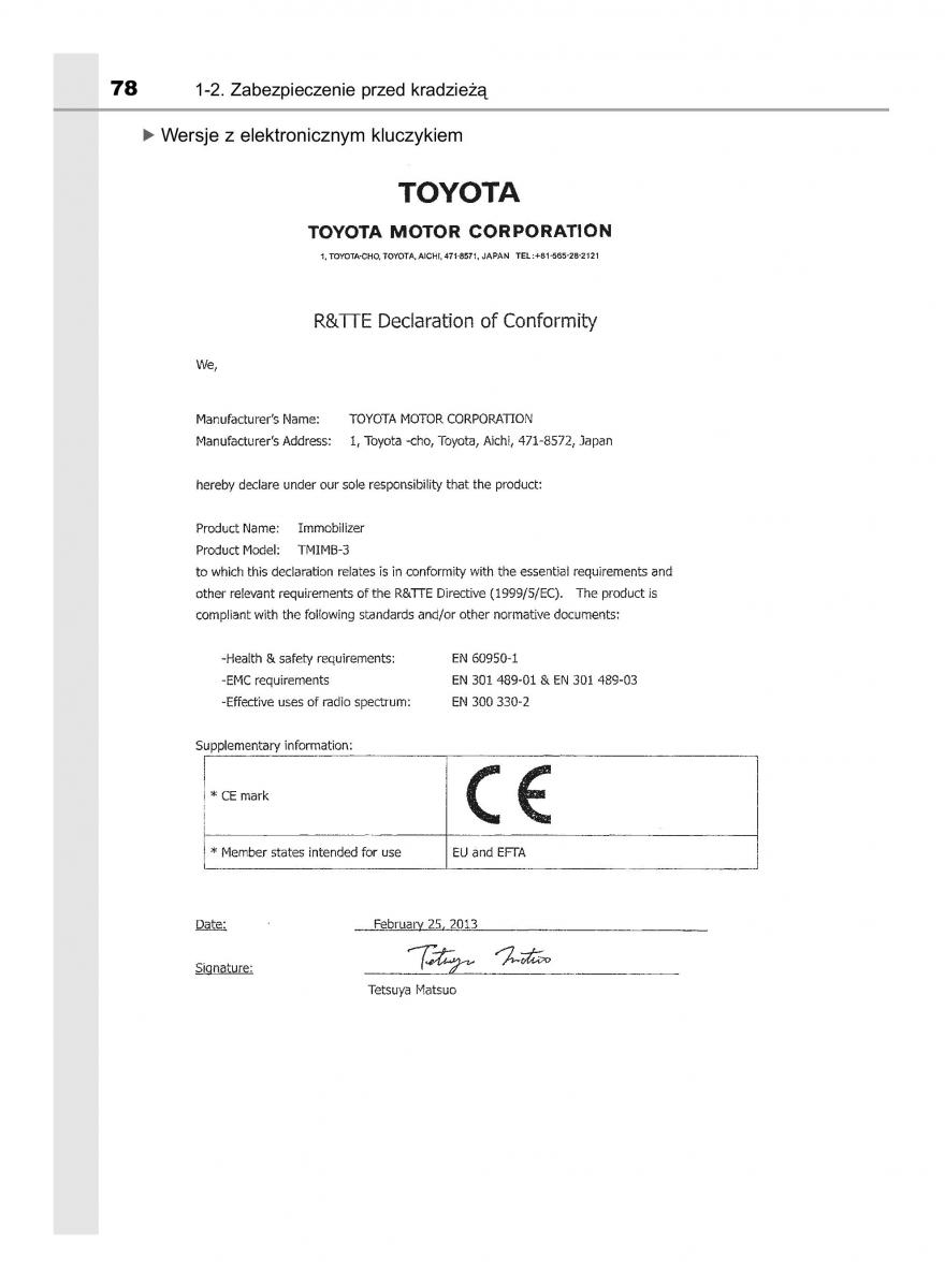 manual  Toyota Corolla XI 11 E160 instrukcja / page 78