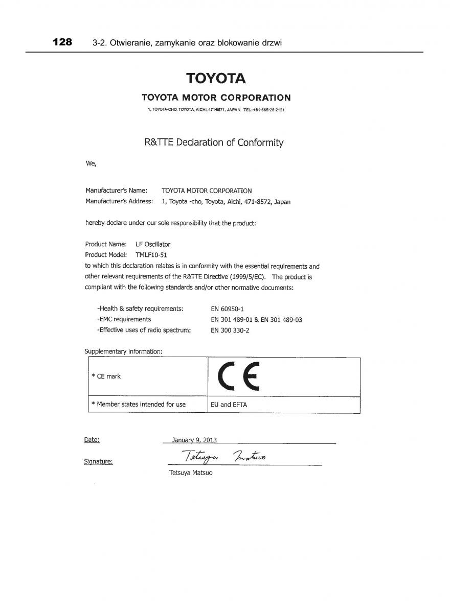 manual  Toyota Corolla XI 11 E160 instrukcja / page 128