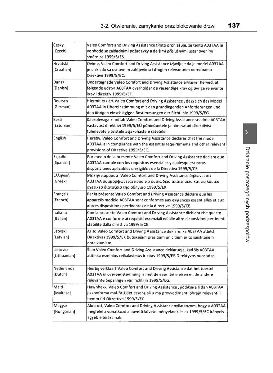 manual  Toyota Corolla XI 11 E160 instrukcja / page 137