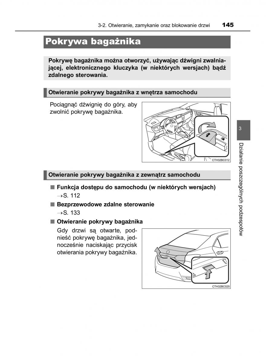 Toyota Corolla XI 11 E160 instrukcja obslugi / page 145