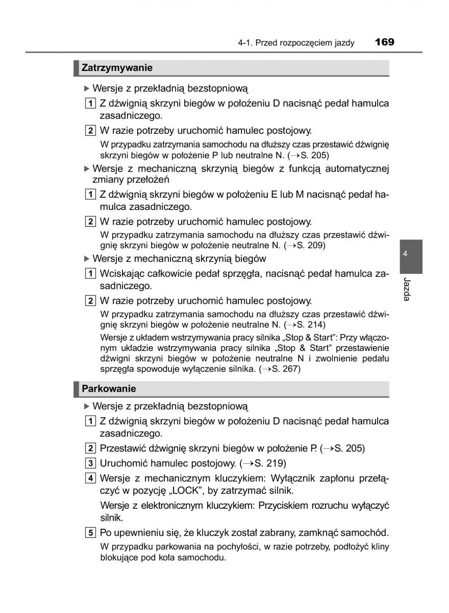 manual  Toyota Corolla XI 11 E160 instrukcja / page 169