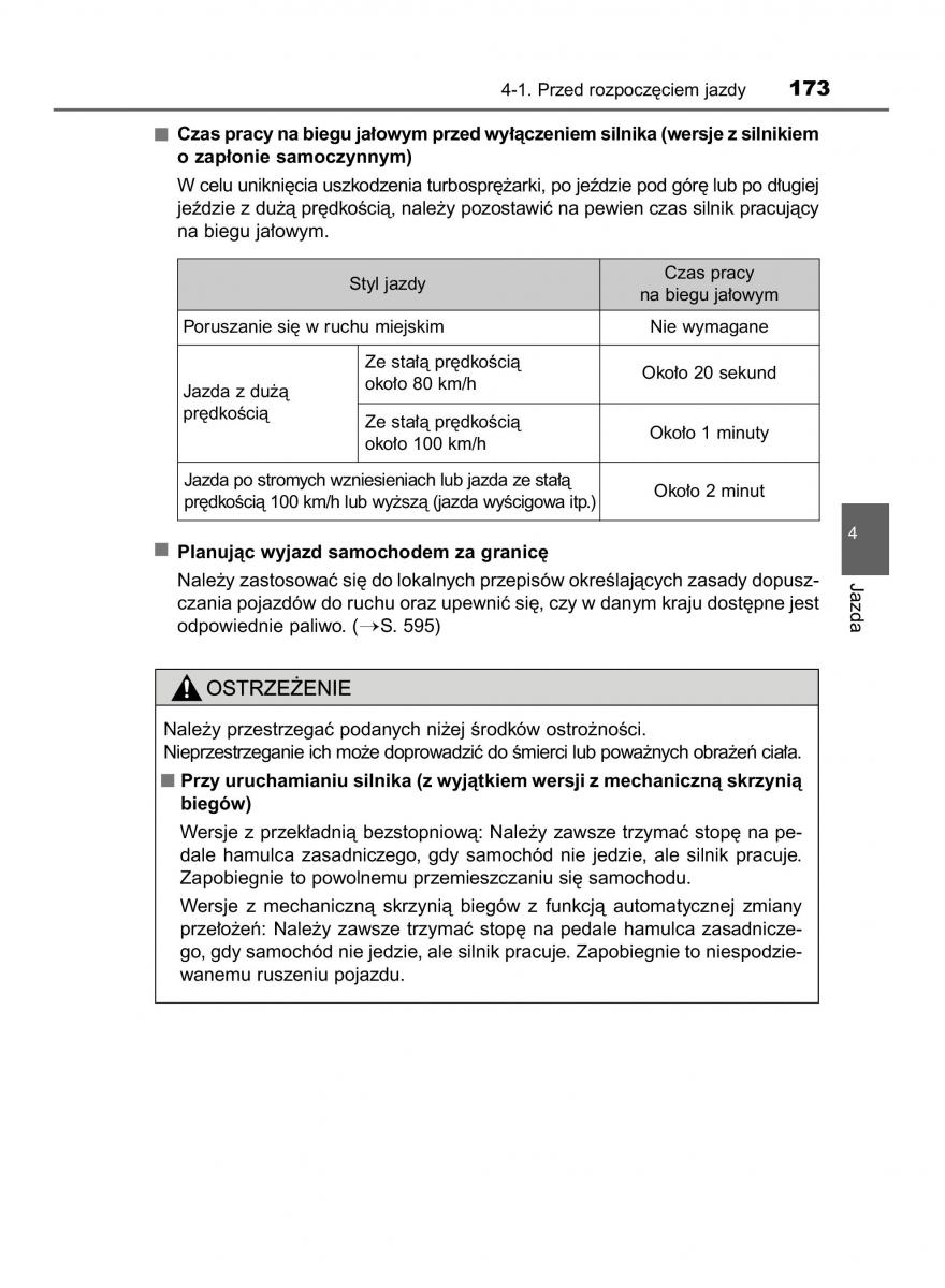 manual  Toyota Corolla XI 11 E160 instrukcja / page 173