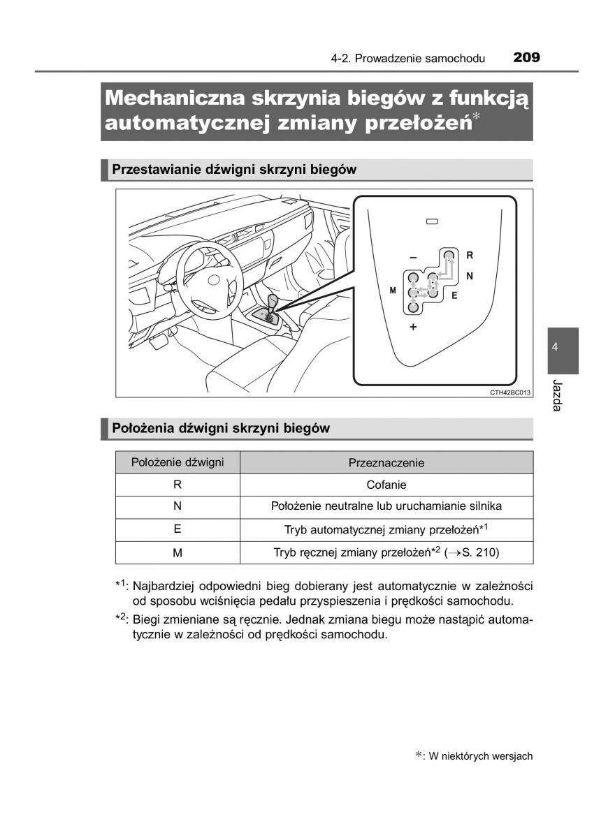 manual  Toyota Corolla XI 11 E160 instrukcja / page 209