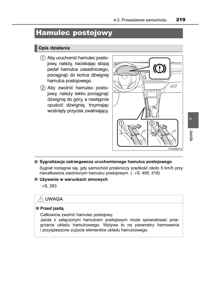 manual  Toyota Corolla XI 11 E160 instrukcja / page 219