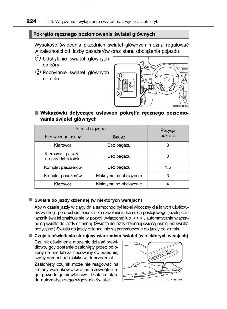 manual  Toyota Corolla XI 11 E160 instrukcja / page 224