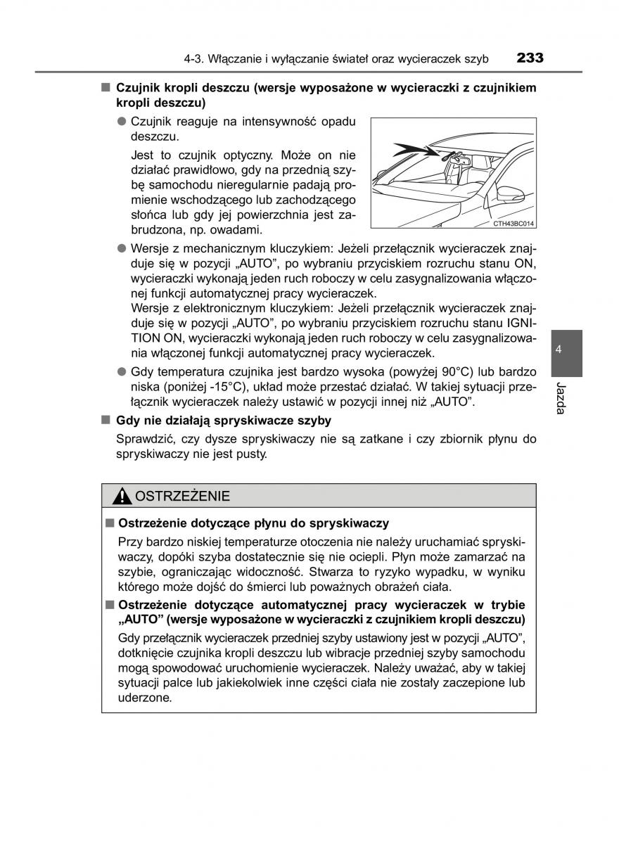 manual  Toyota Corolla XI 11 E160 instrukcja / page 233