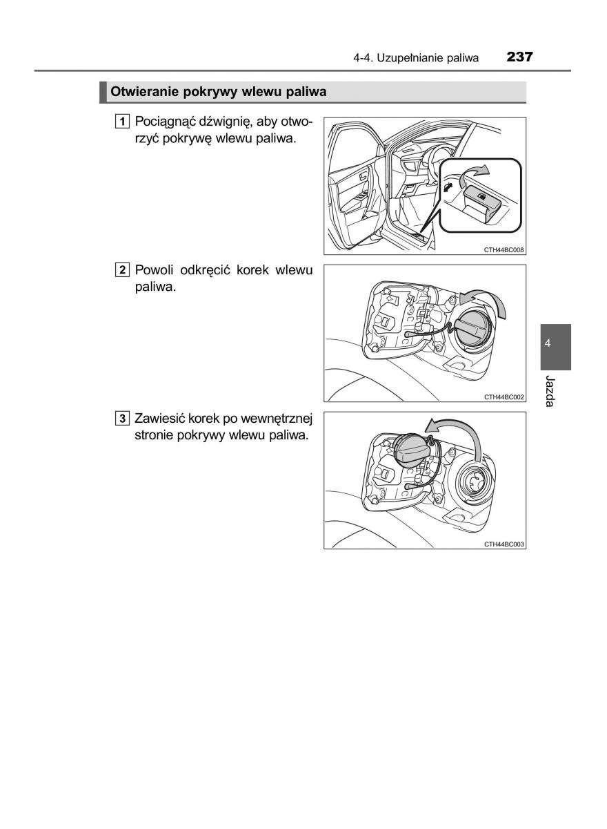 manual  Toyota Corolla XI 11 E160 instrukcja / page 237