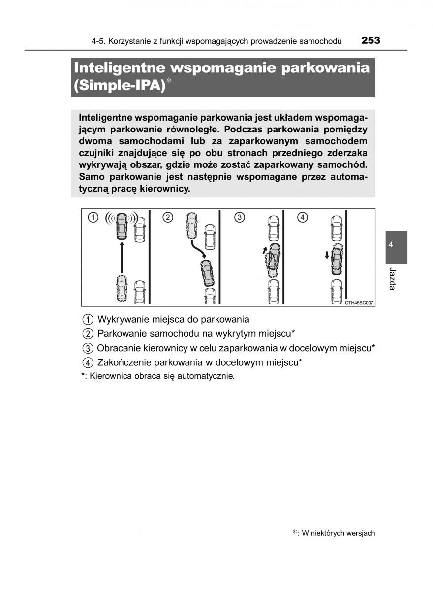 manual  Toyota Corolla XI 11 E160 instrukcja / page 253