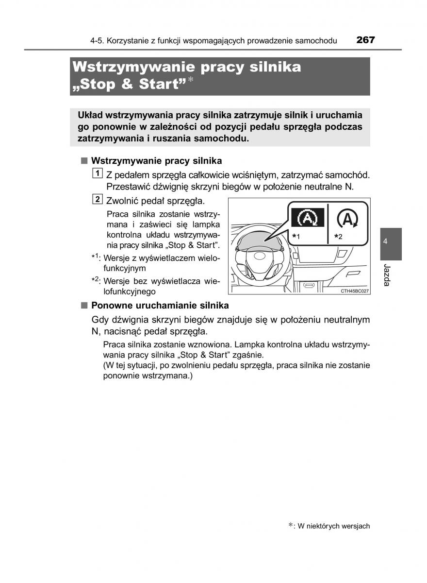 manual  Toyota Corolla XI 11 E160 instrukcja / page 267