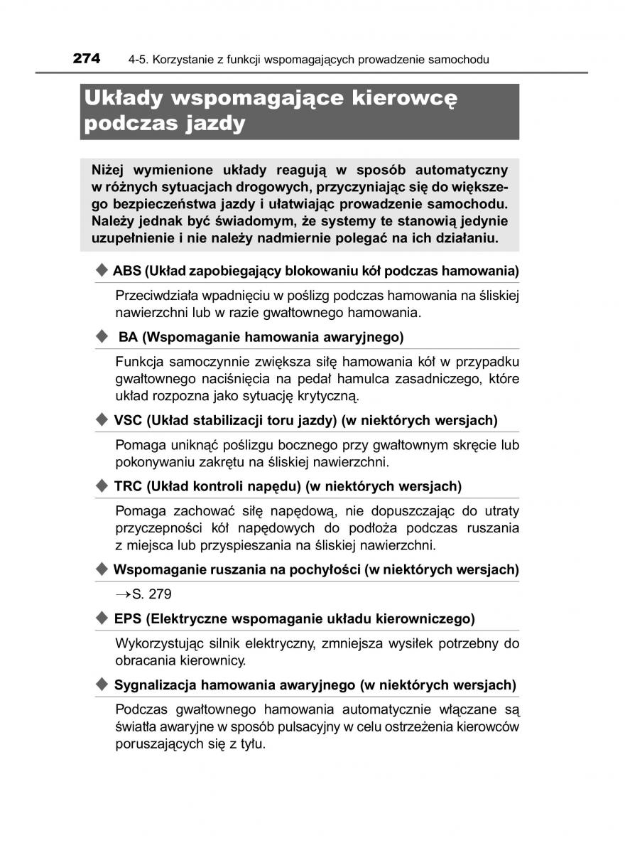 manual  Toyota Corolla XI 11 E160 instrukcja / page 274