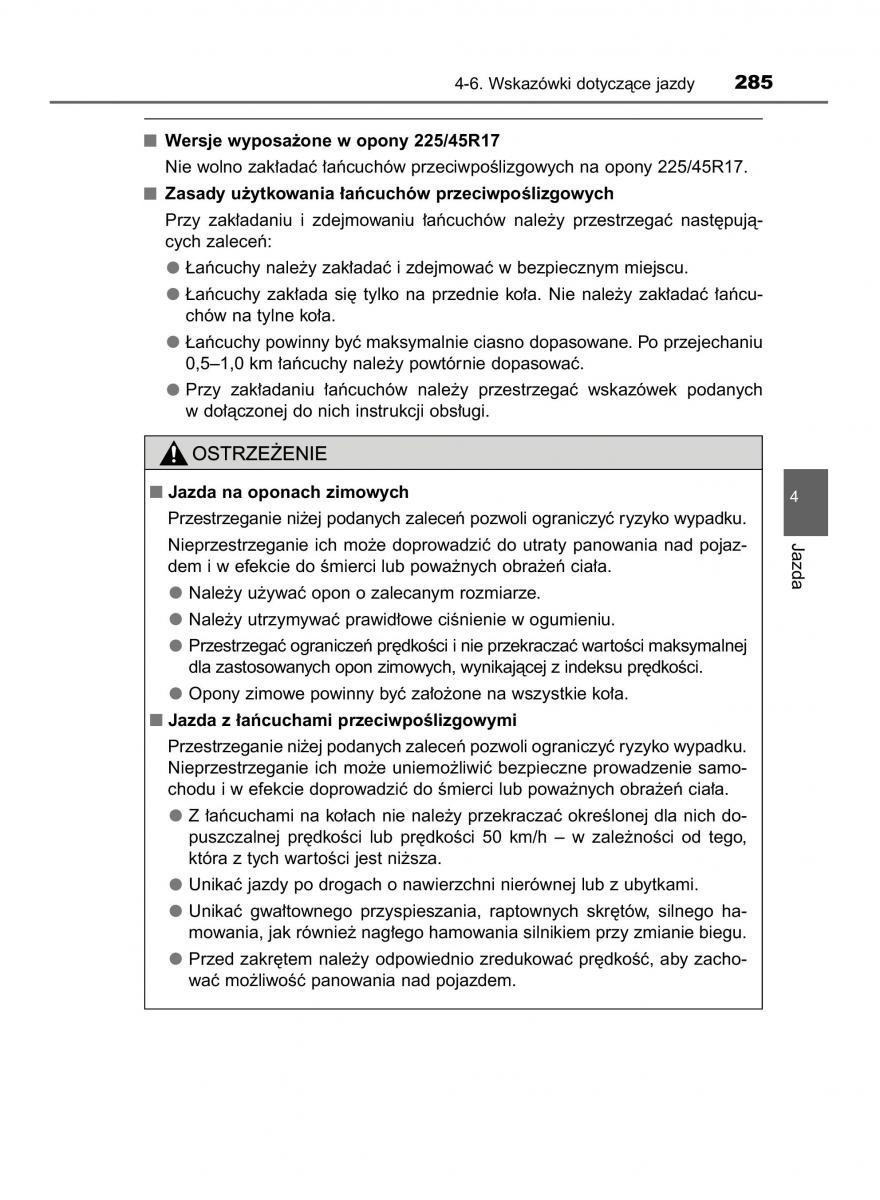 manual  Toyota Corolla XI 11 E160 instrukcja / page 285