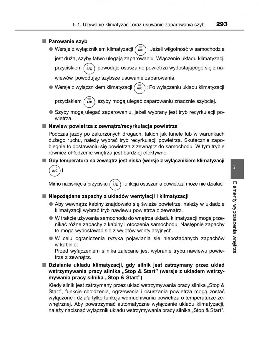 manual  Toyota Corolla XI 11 E160 instrukcja / page 293