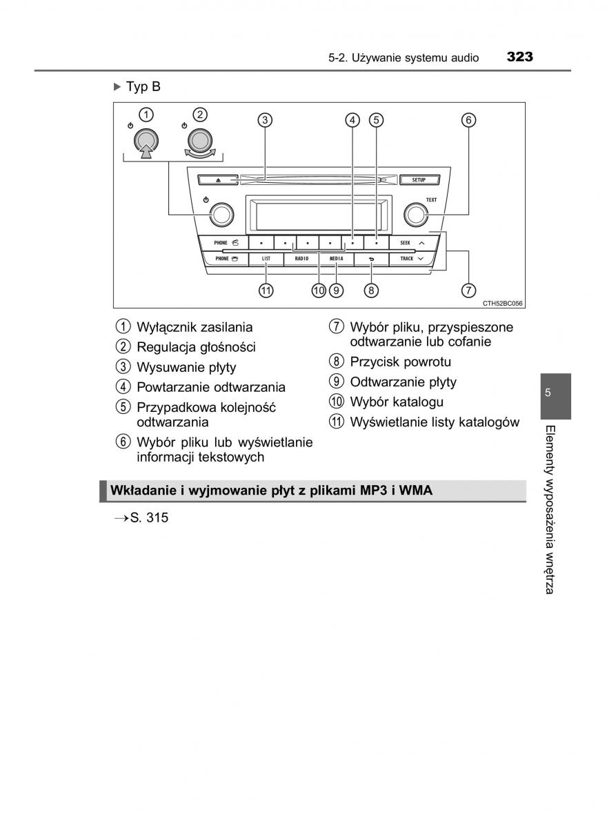 manual  Toyota Corolla XI 11 E160 instrukcja / page 323