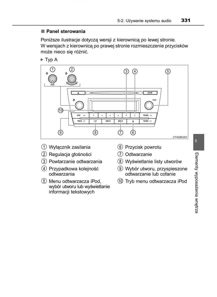 manual  Toyota Corolla XI 11 E160 instrukcja / page 331