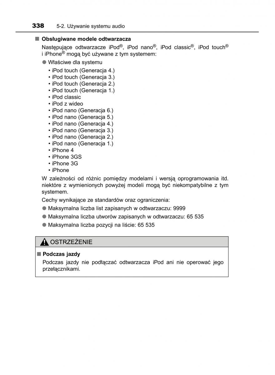 manual  Toyota Corolla XI 11 E160 instrukcja / page 338