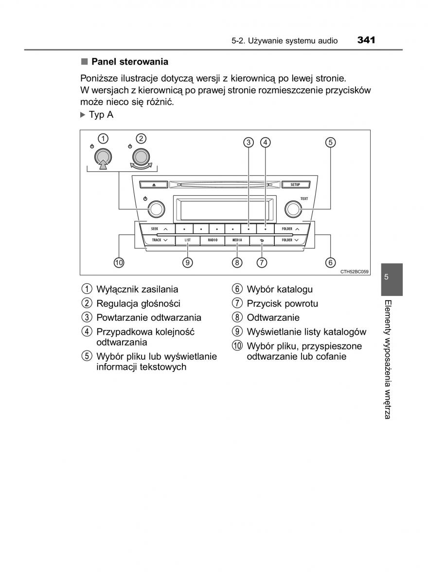 manual  Toyota Corolla XI 11 E160 instrukcja / page 341