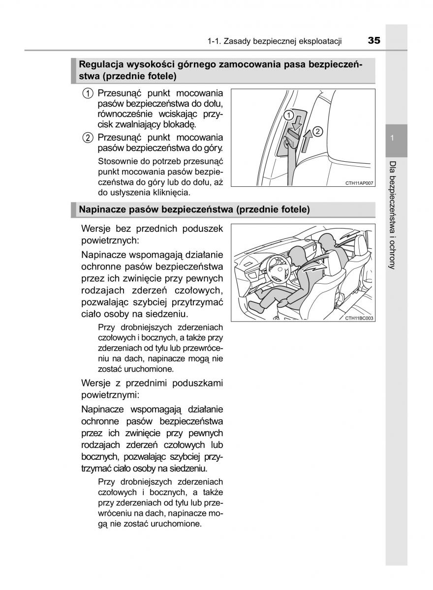 manual  Toyota Corolla XI 11 E160 instrukcja / page 35