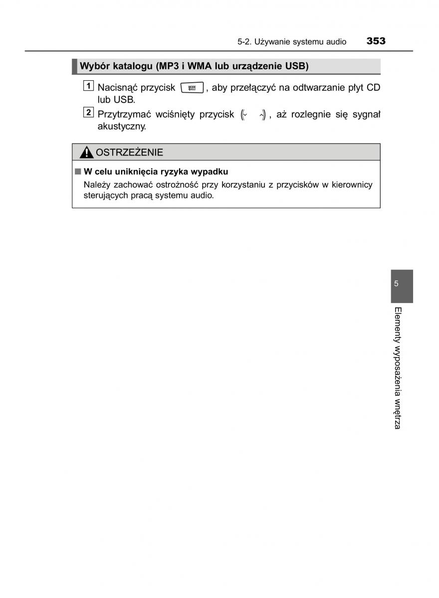 manual  Toyota Corolla XI 11 E160 instrukcja / page 353