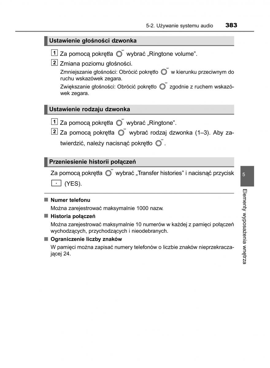 manual  Toyota Corolla XI 11 E160 instrukcja / page 383