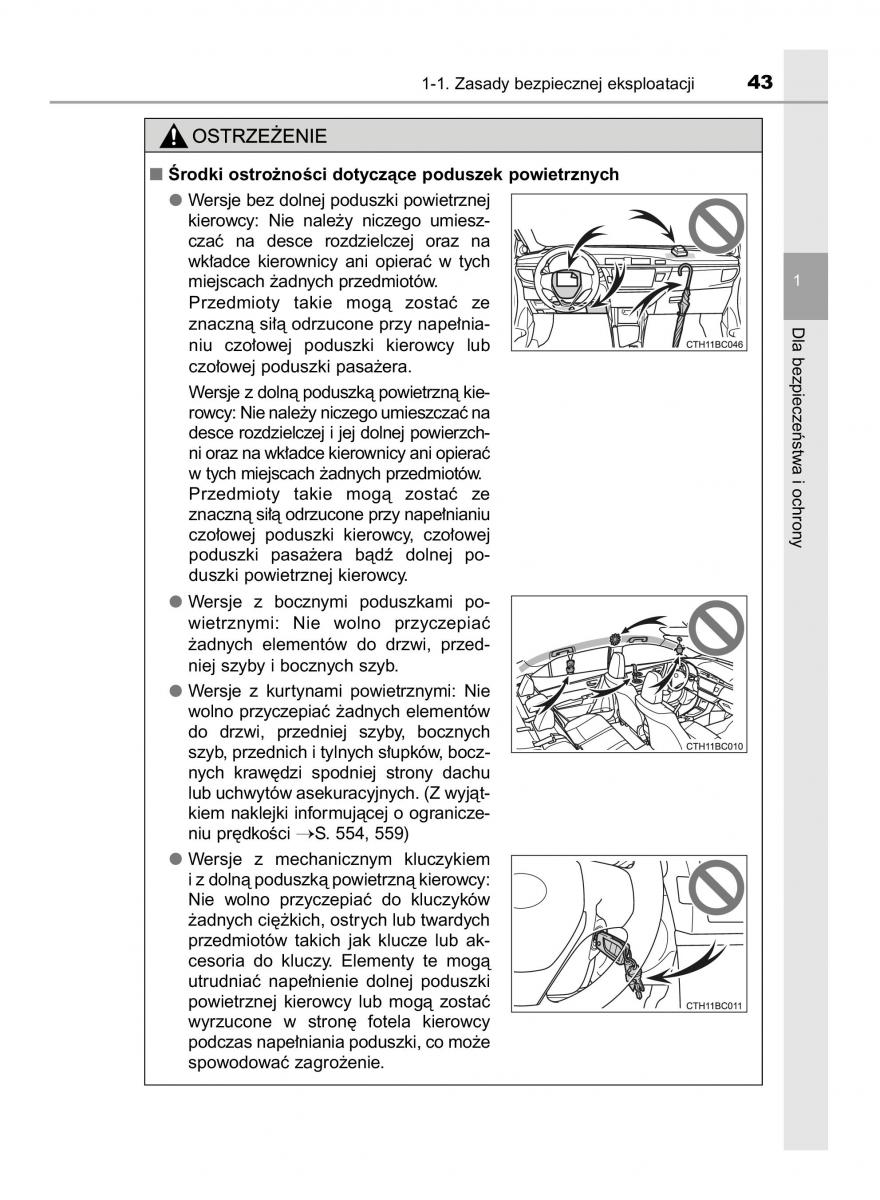 manual  Toyota Corolla XI 11 E160 instrukcja / page 43