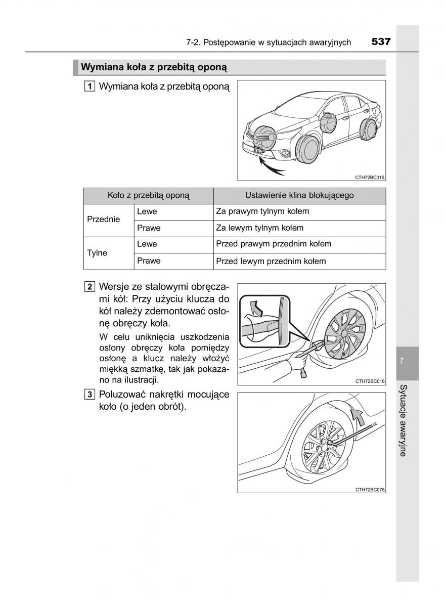 manual  Toyota Corolla XI 11 E160 instrukcja / page 537