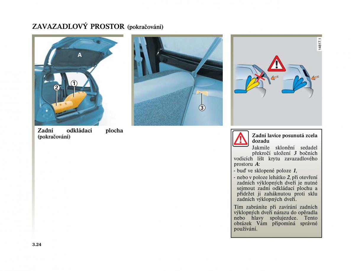 Renault Twingo I 1 owners manual / page 98