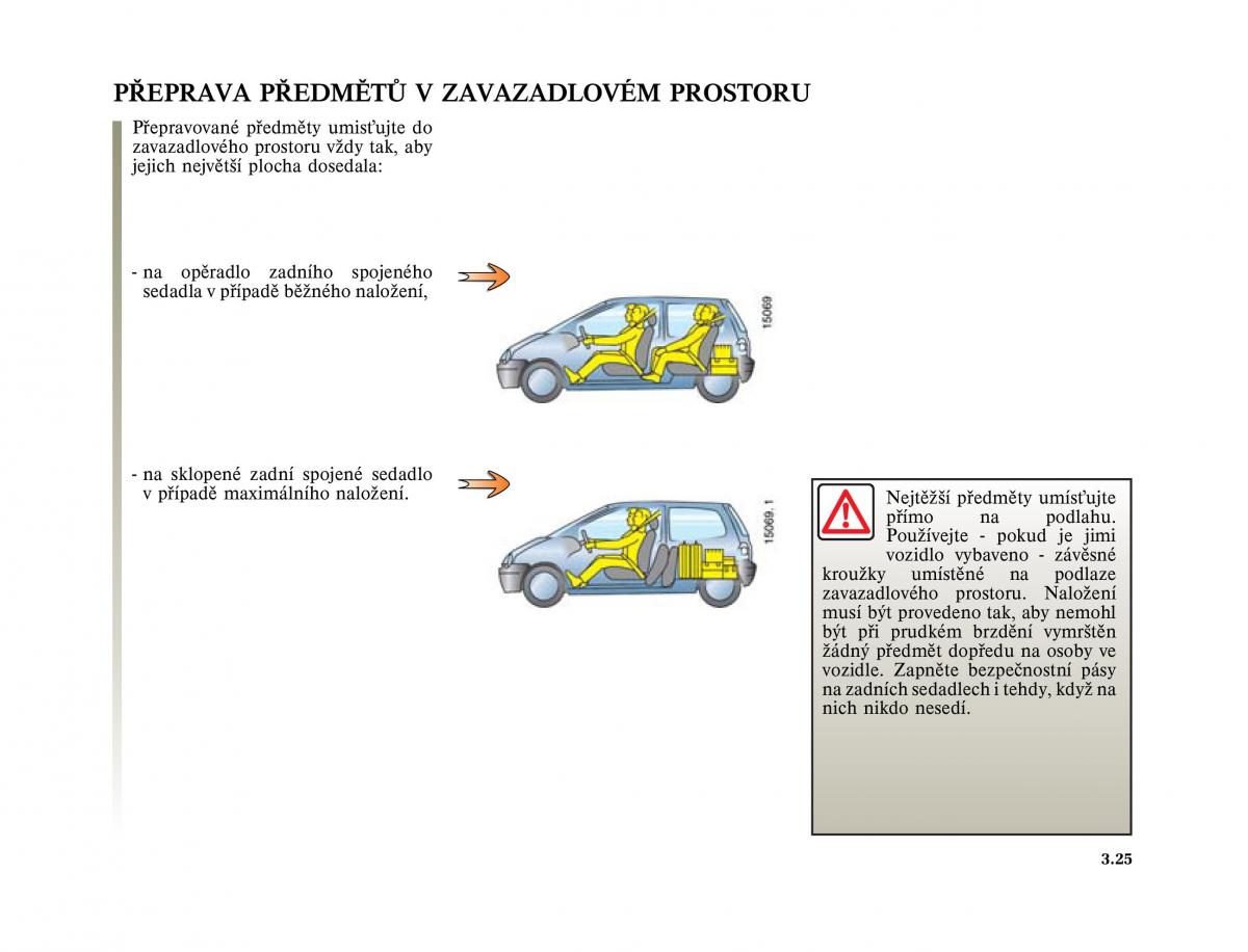 Renault Twingo I 1 owners manual / page 99