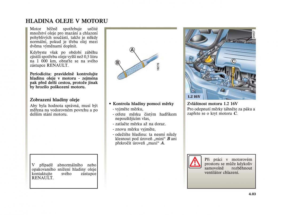 Renault Twingo I 1 owners manual / page 105