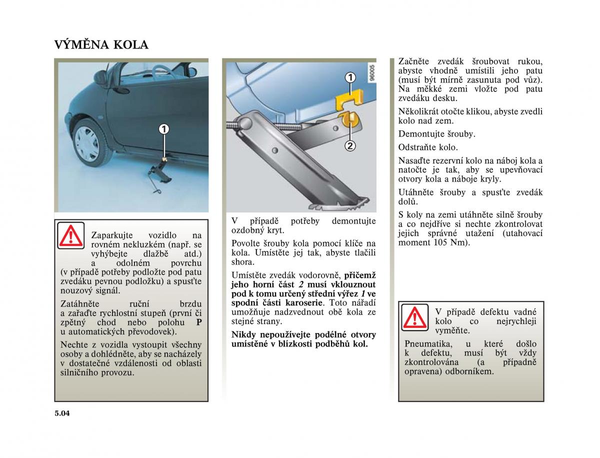 Renault Twingo I 1 owners manual / page 118