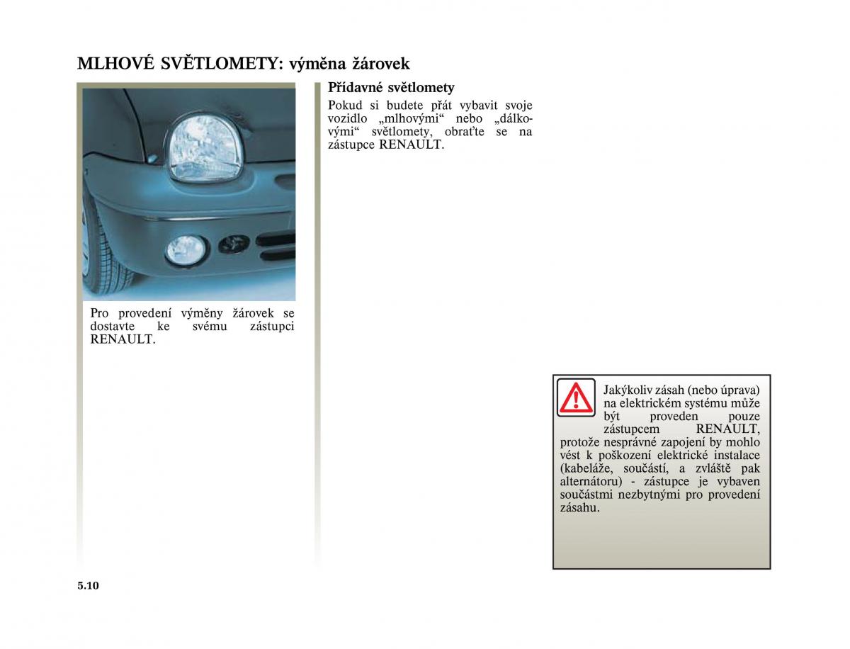 Renault Twingo I 1 owners manual / page 124