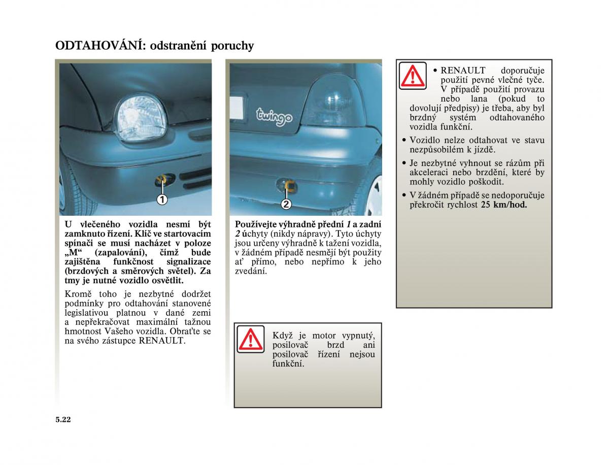 Renault Twingo I 1 owners manual / page 136