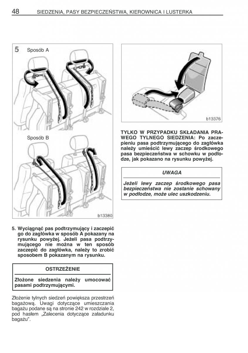 manual  Toyota Corolla Verso I 1 instrukcja / page 55