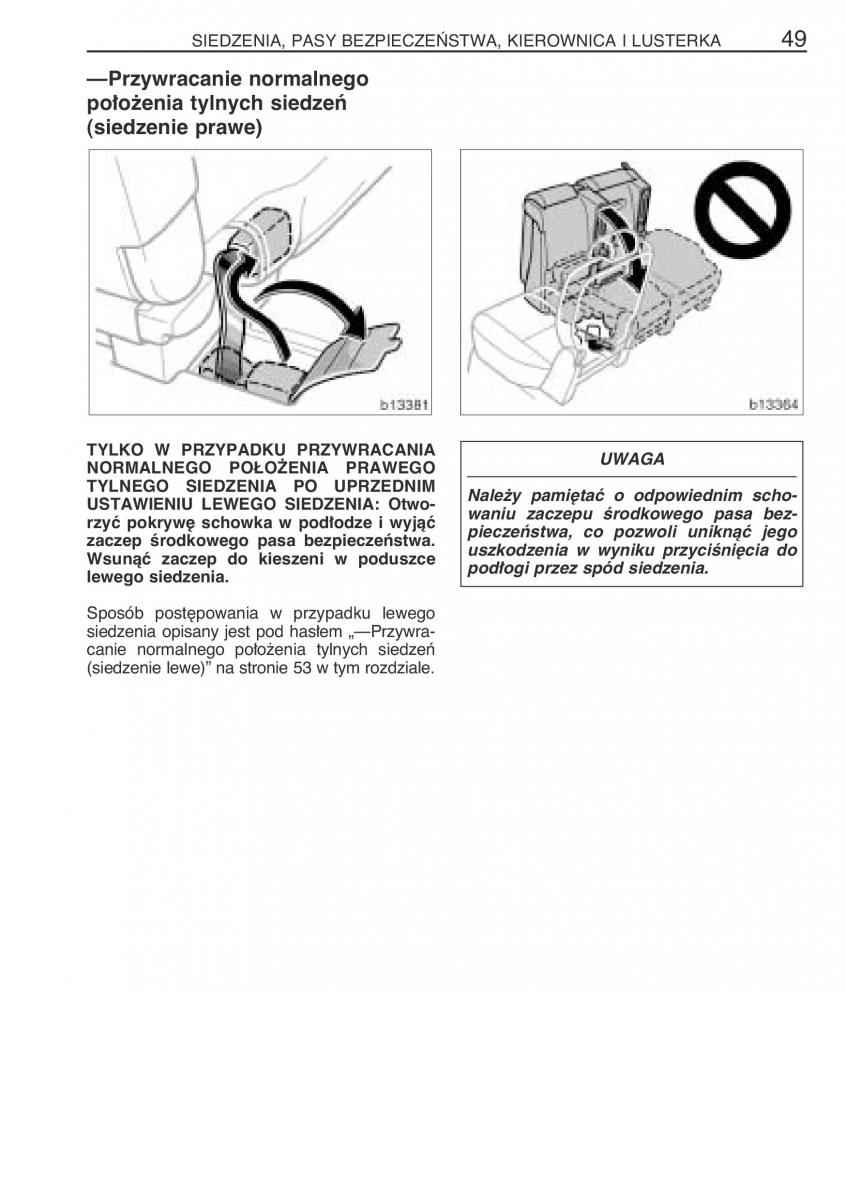 manual  Toyota Corolla Verso I 1 instrukcja / page 56