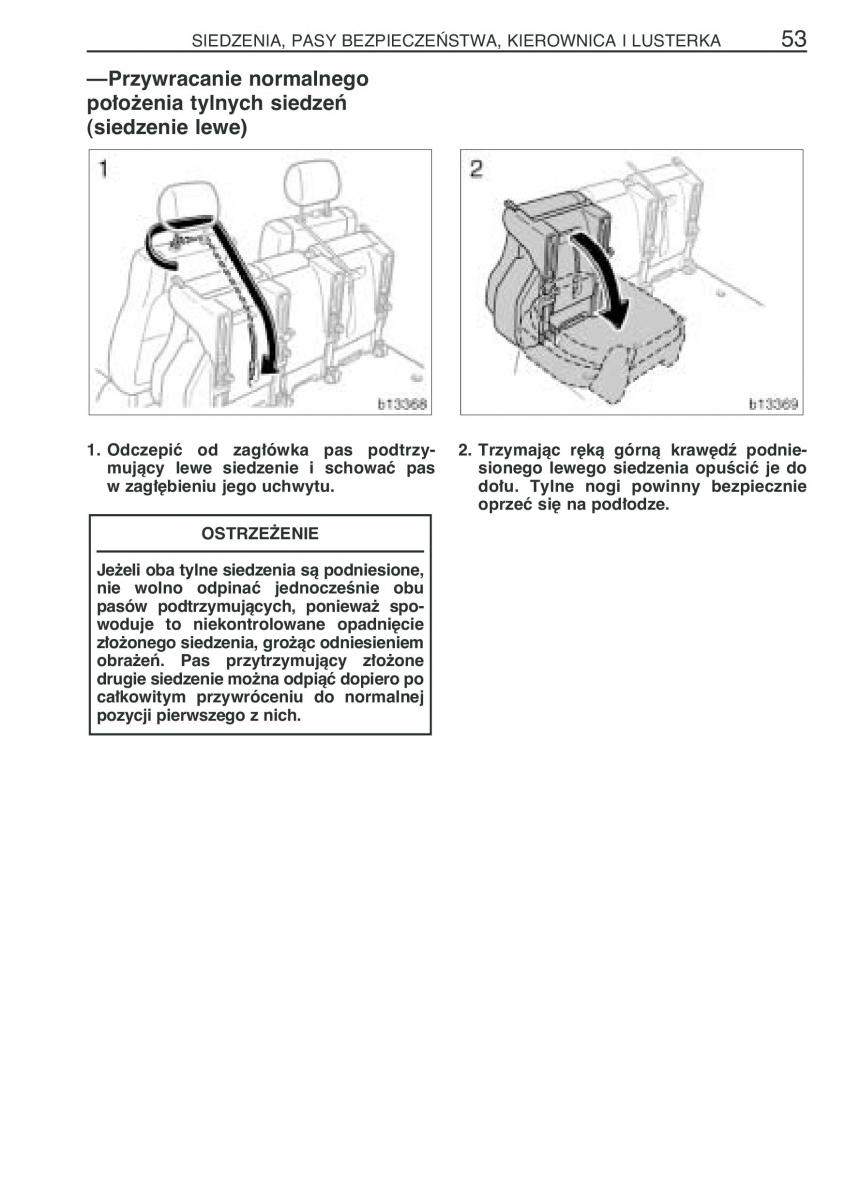 manual  Toyota Corolla Verso I 1 instrukcja / page 60