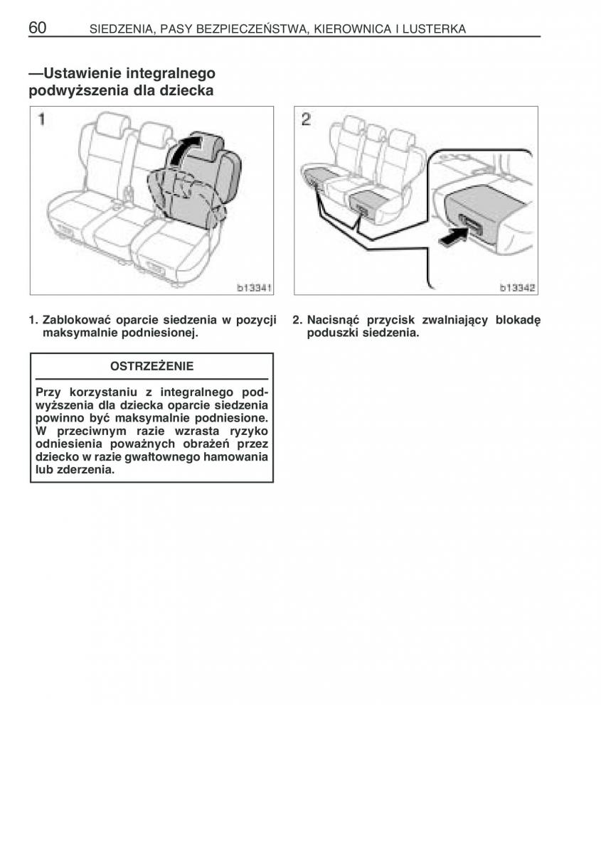 manual  Toyota Corolla Verso I 1 instrukcja / page 67