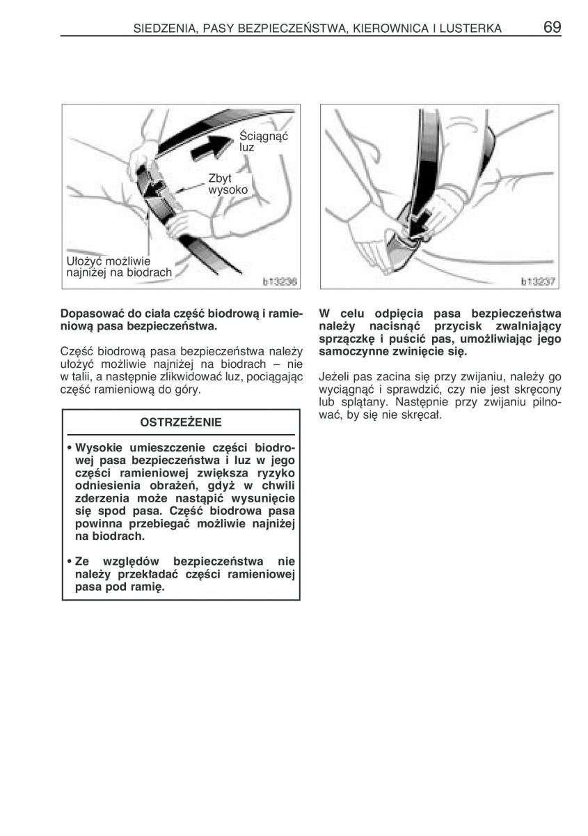 manual  Toyota Corolla Verso I 1 instrukcja / page 76