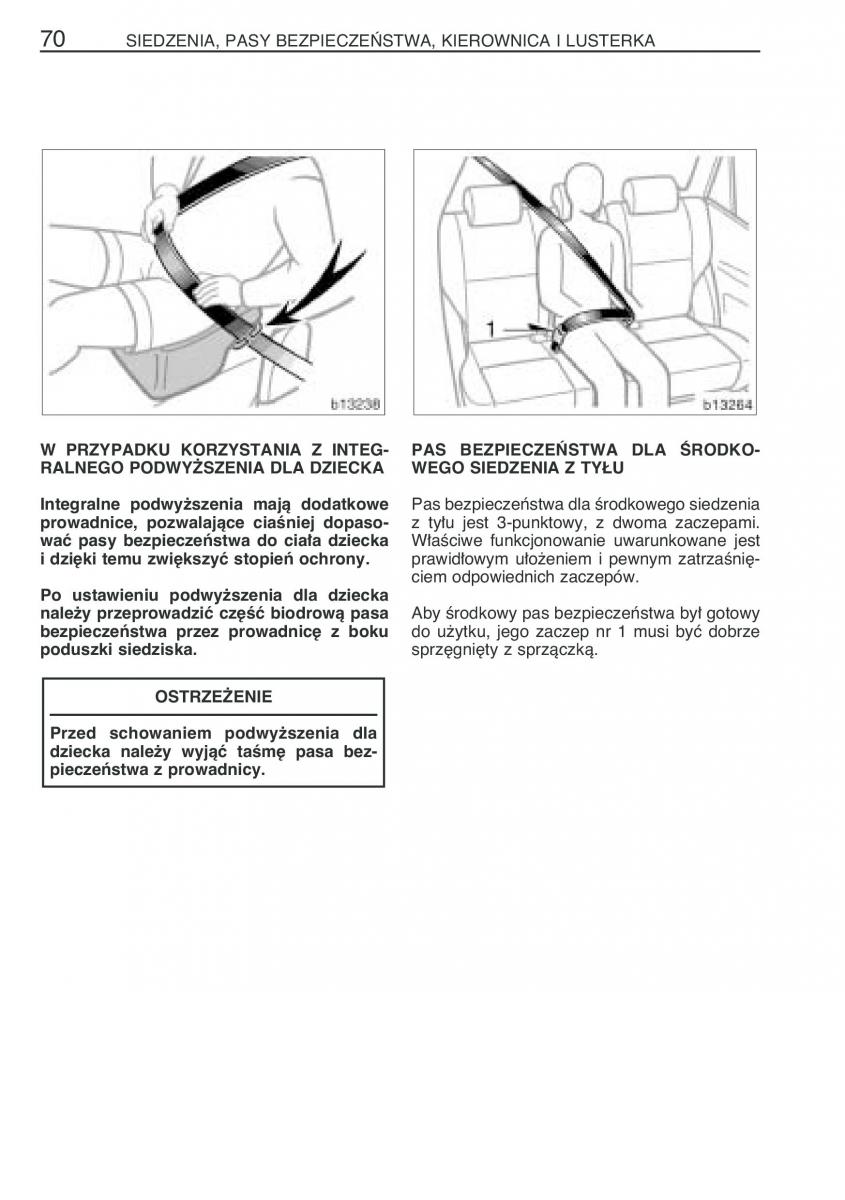 manual  Toyota Corolla Verso I 1 instrukcja / page 77