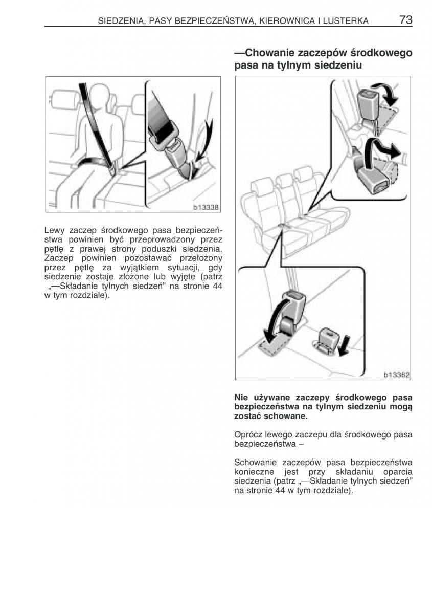 manual  Toyota Corolla Verso I 1 instrukcja / page 80