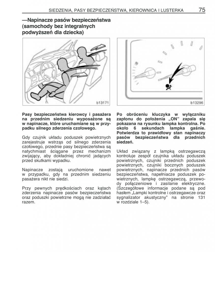 manual  Toyota Corolla Verso I 1 instrukcja / page 82