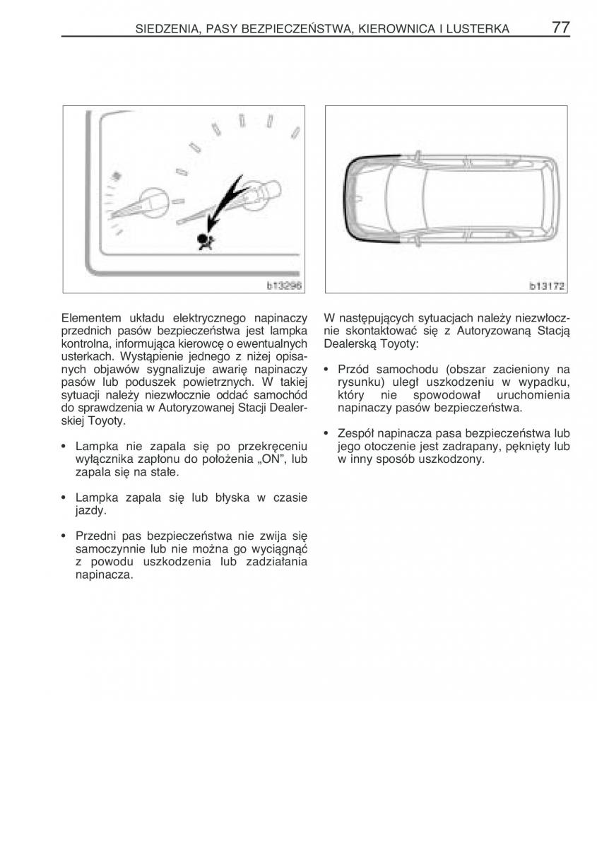 manual  Toyota Corolla Verso I 1 instrukcja / page 84