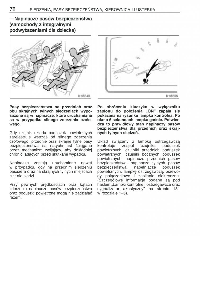 manual  Toyota Corolla Verso I 1 instrukcja / page 85