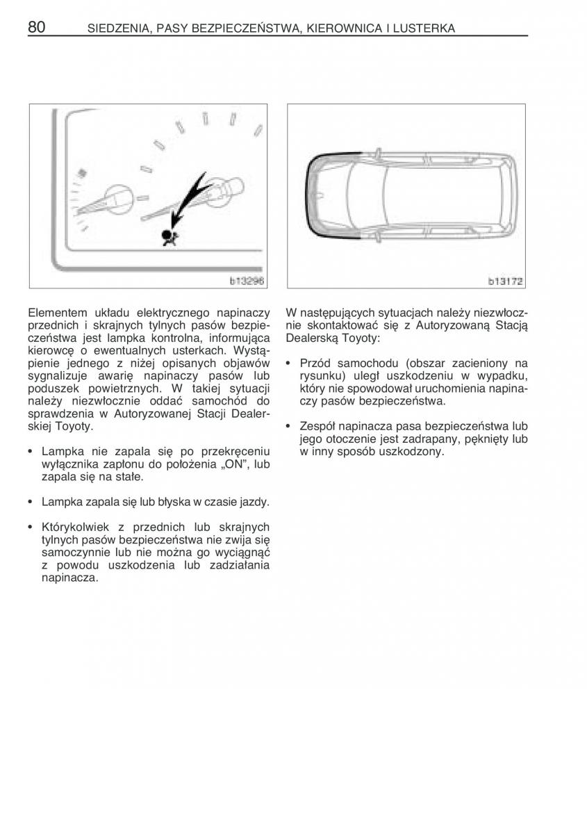 manual  Toyota Corolla Verso I 1 instrukcja / page 87