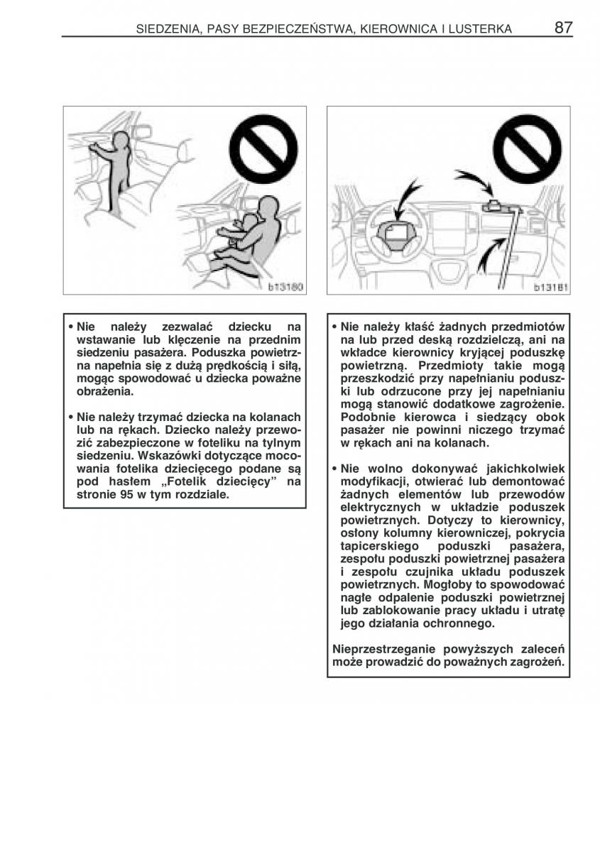 manual  Toyota Corolla Verso I 1 instrukcja / page 94