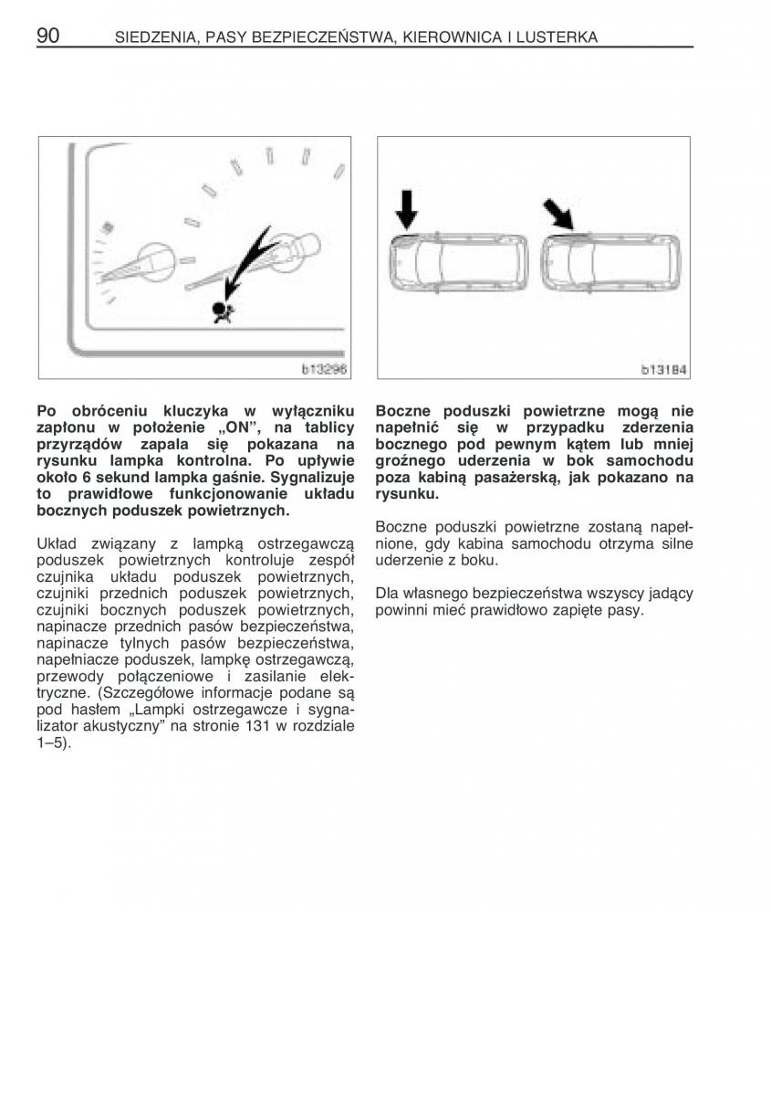 manual  Toyota Corolla Verso I 1 instrukcja / page 97