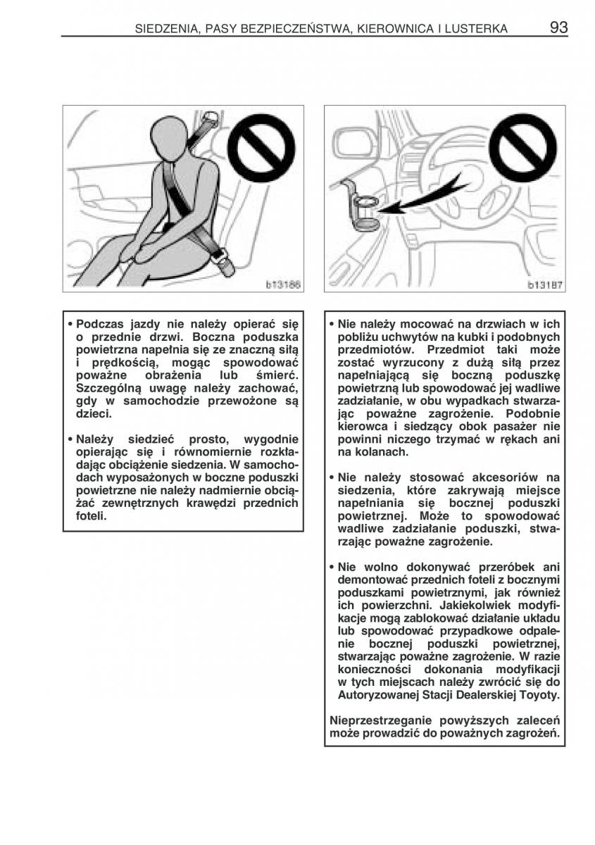 manual  Toyota Corolla Verso I 1 instrukcja / page 100