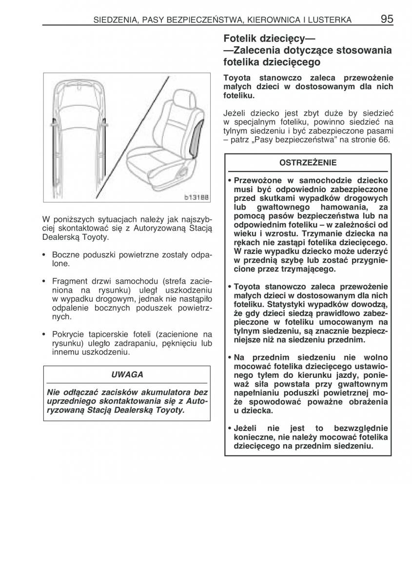 manual  Toyota Corolla Verso I 1 instrukcja / page 102