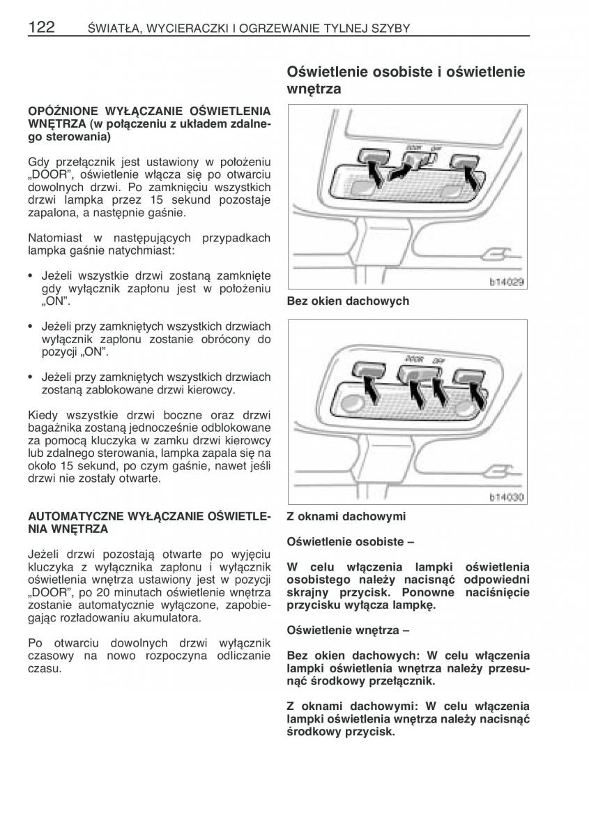 Toyota Corolla Verso I 1 instrukcja obslugi / page 129